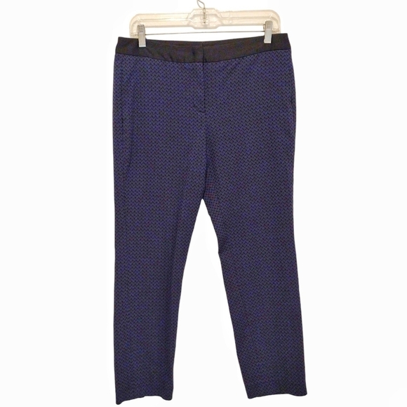 Dkny - Pattern Print Ankle Pants - Picture 1 of 14